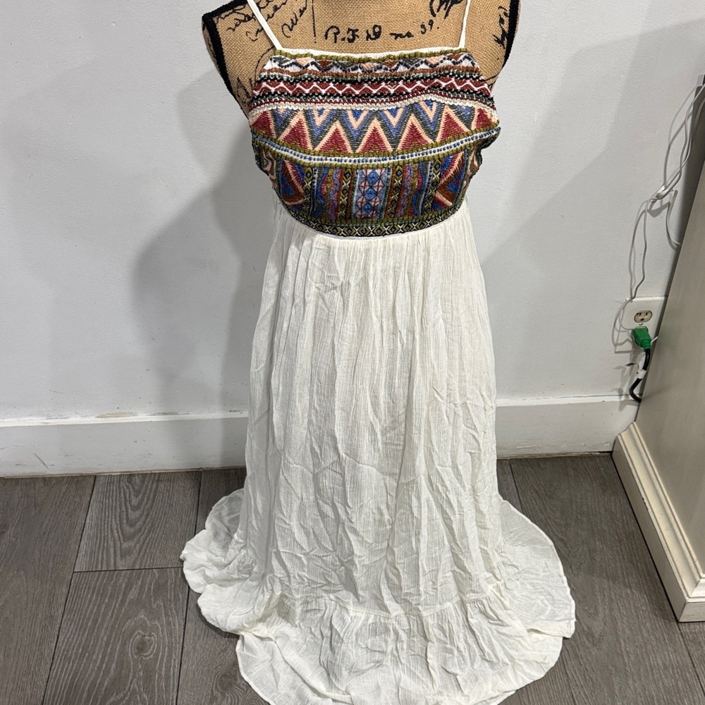 Zara Multicolor Boho Maxi Dress